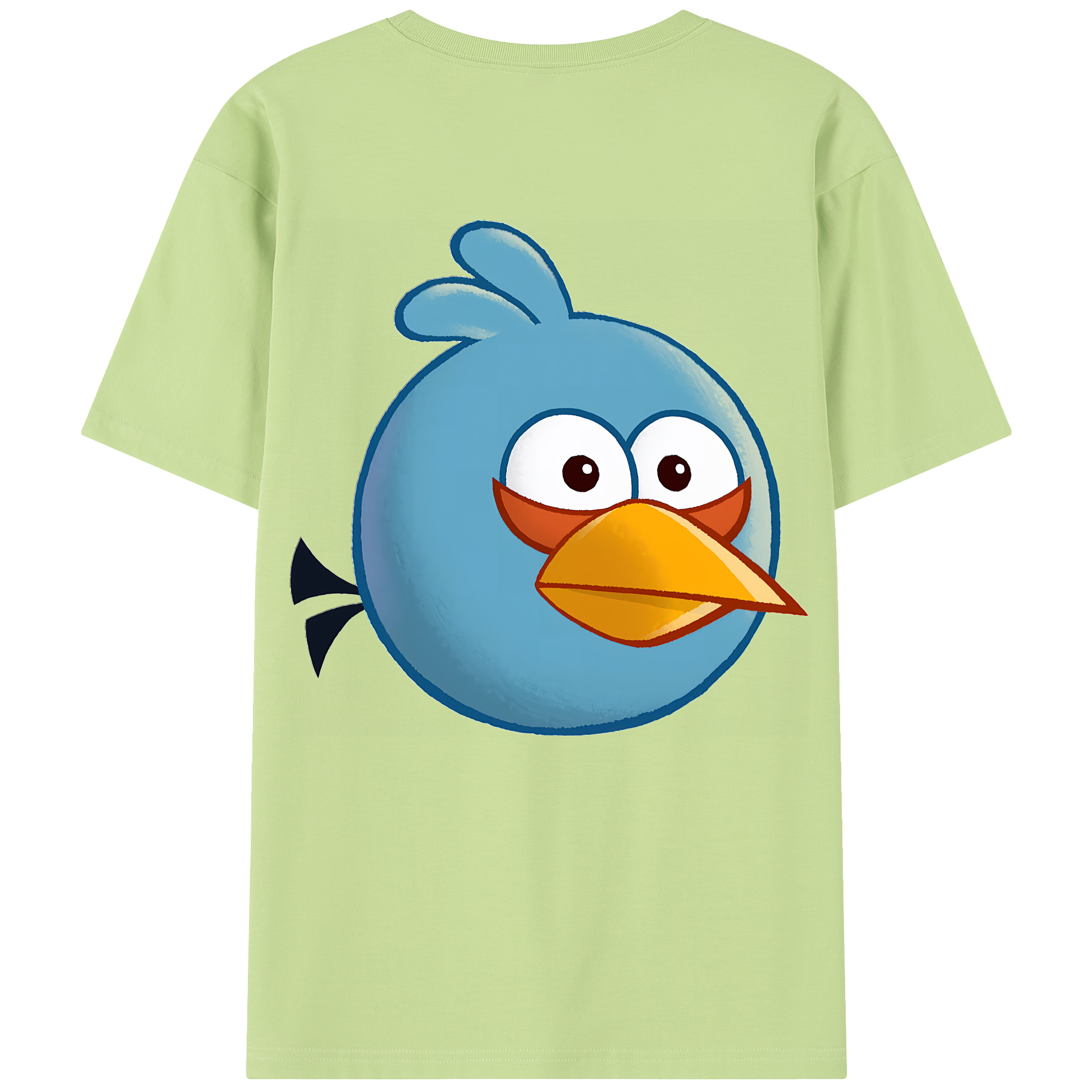 （画像用） Angry Birds アングリーバード 綿100％半袖Tシャツ（背面プリント）